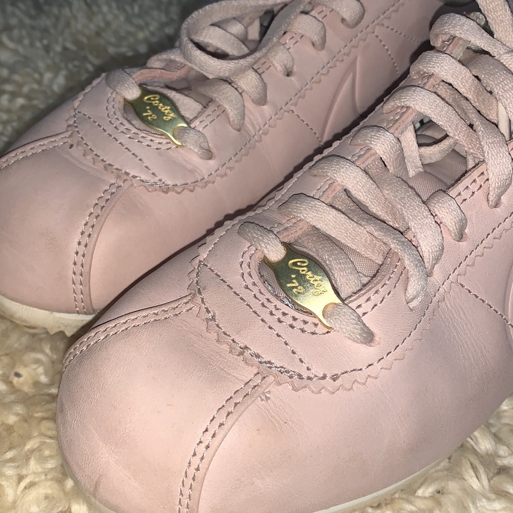 Pink Nike cortez sneakers women’s 8